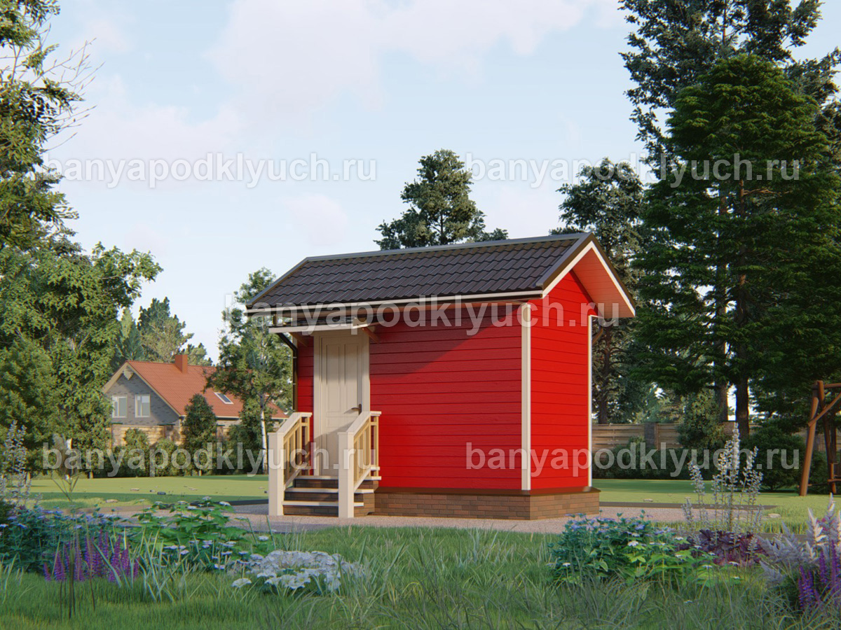 Каркасная баня 4x2 м Каркасная баня 4x2 м